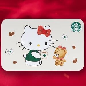 Hello Kitty x Starbucks Gift Card - -unloaded - collectible